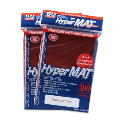 KMC: Sleeves – Hyper MAT: Red