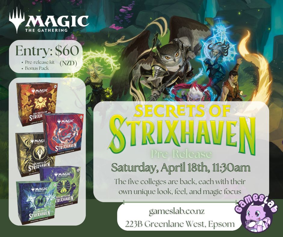 Magic Secrets of Strixhaven Prerelease!