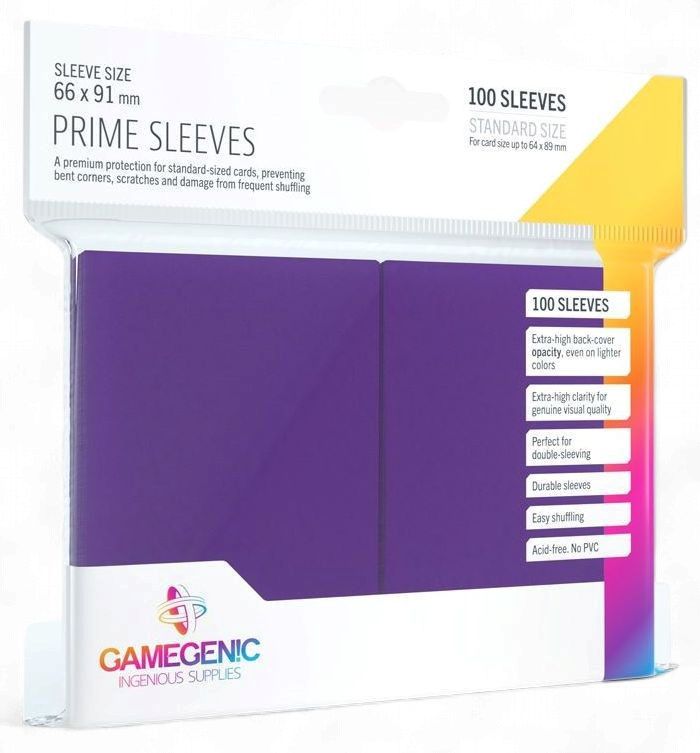 Gamegenic (Non Matte) Prime Card Sleeves Purple - Standard Size
