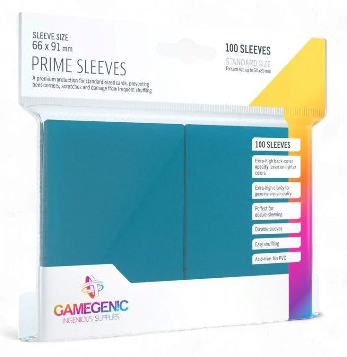 Gamegenic (Non Matte) Prime Card Sleeves Blue - Standard Size