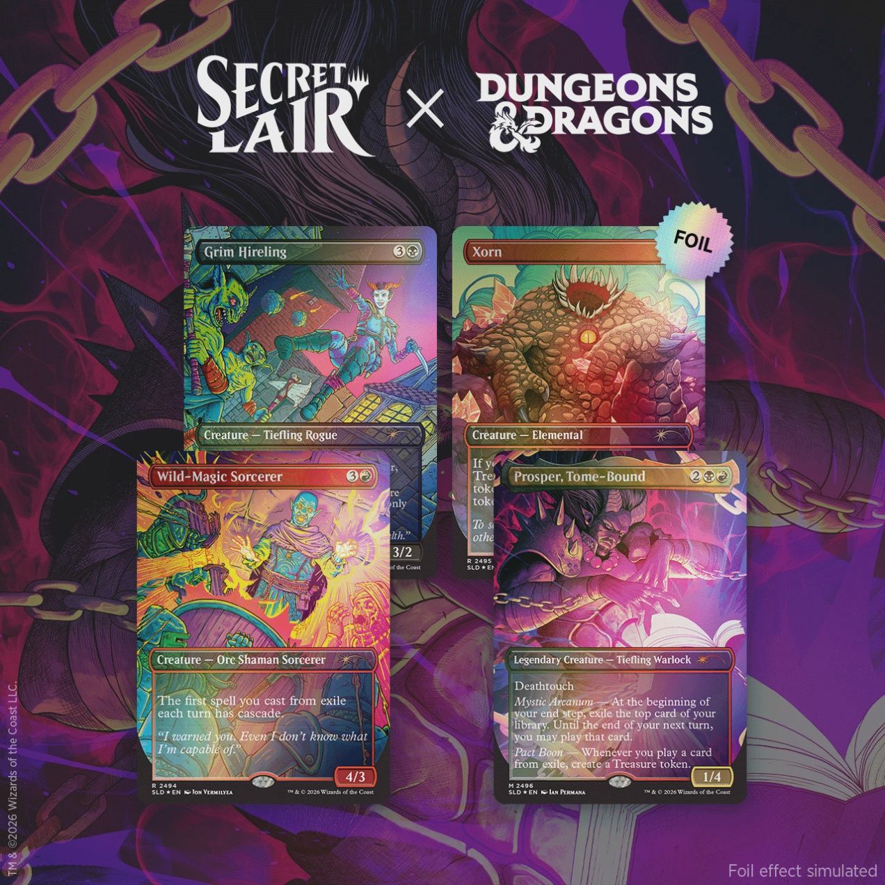 Secret Lair x Dungeons &amp; Dragons: Shadows Over Baldur's Gate Foil Edition