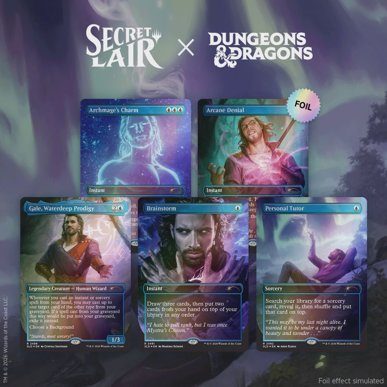 Secret Lair x Dungeons &amp; Dragons: Gale's Ambition Foil Edition