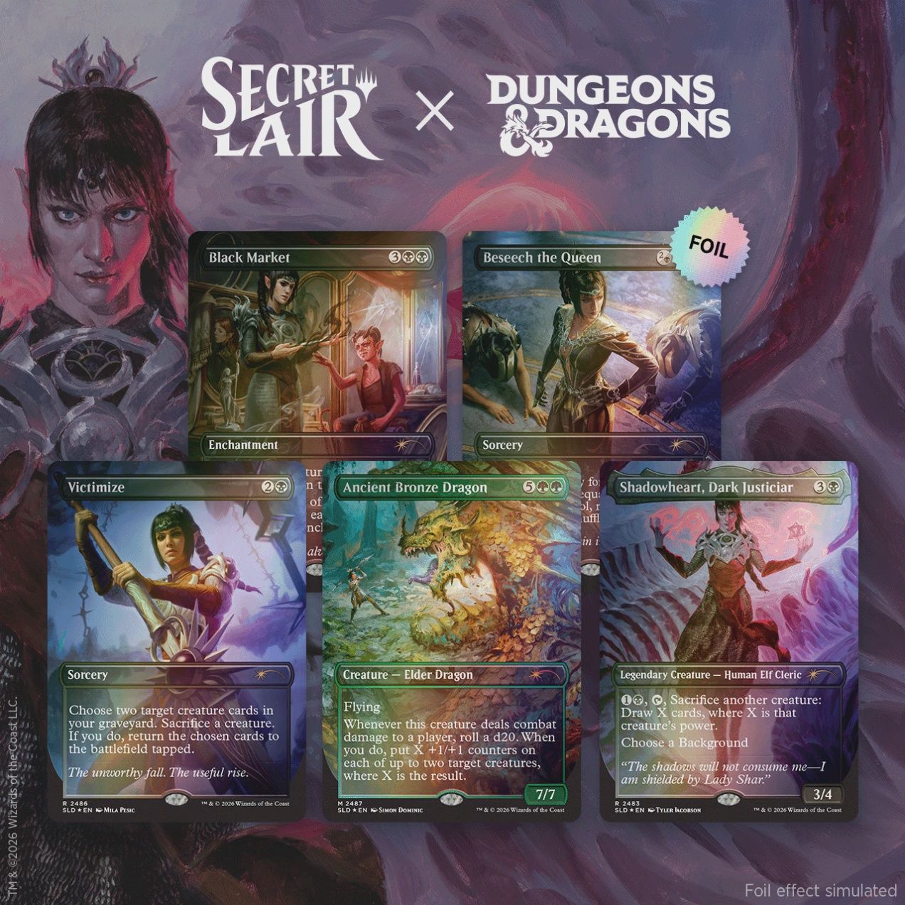 Secret Lair x Dungeons &amp; Dragons: Shadowheart's Devotion Foil Edition
