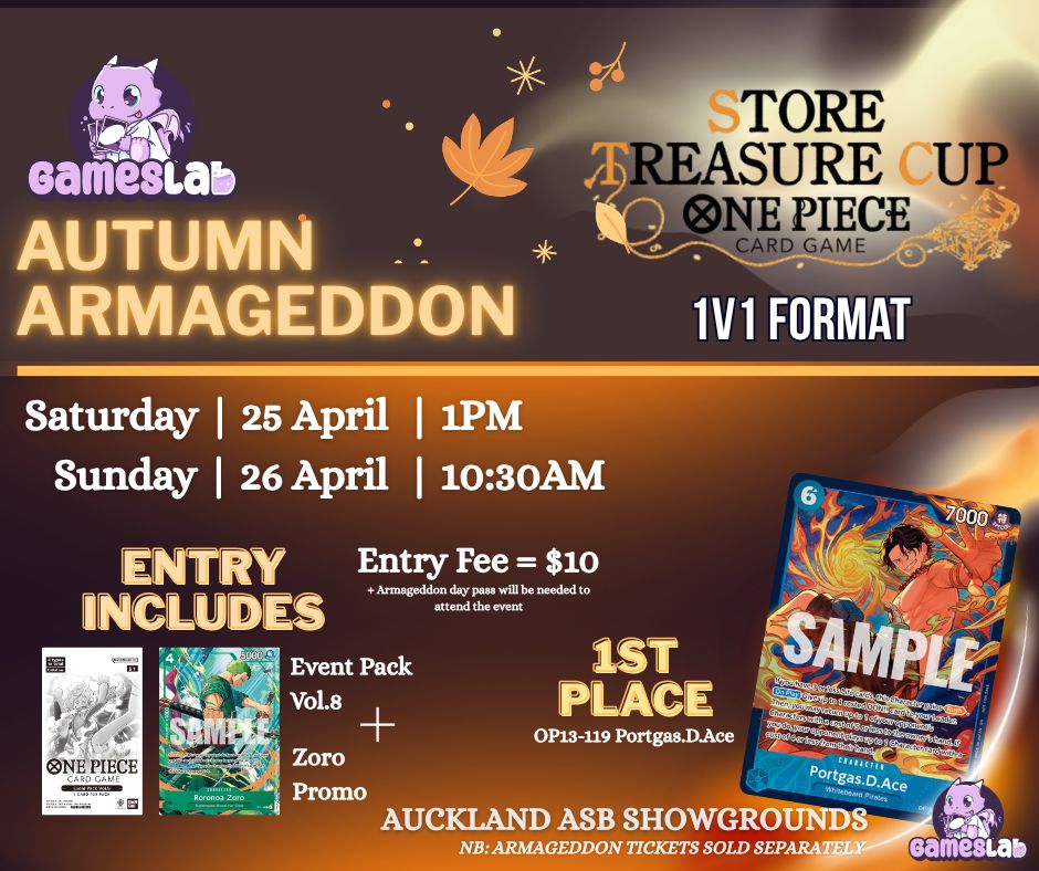 Autumn Armageddon - One Piece Treasure Cup, Model: Saturday 1v1