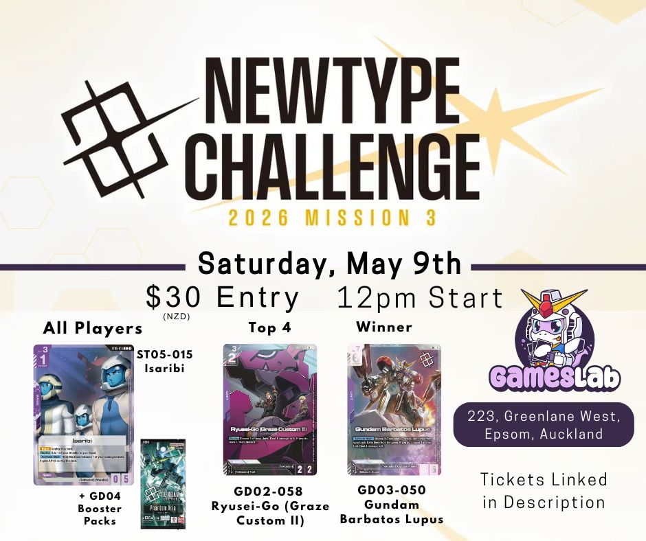Newtype Challenge Mission 3 2026 - Saturday 9th May