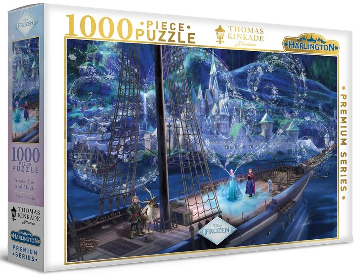 Harlington Thomas Kinkade PQ - Frozen Love &amp; Magic 1000 Piece Puzzle