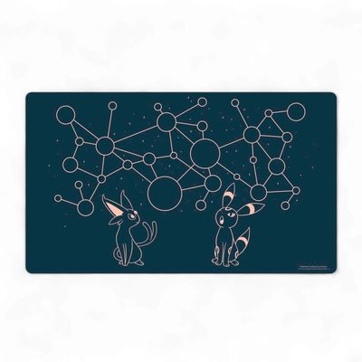 Pokemon Center Official - Espeon &amp; Umbreon Starry Constellations Playmat