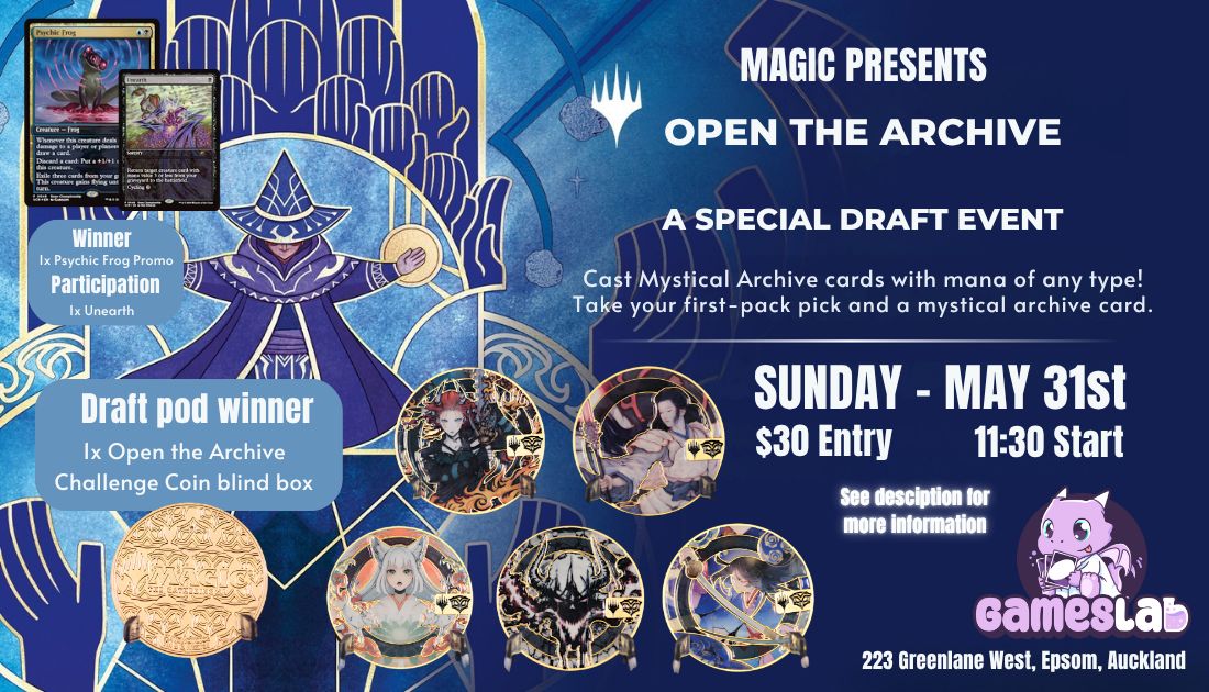 Magic The Gathering - Open the Archive - Draft Event