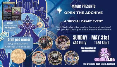 Magic The Gathering - Open the Archive - Draft Event