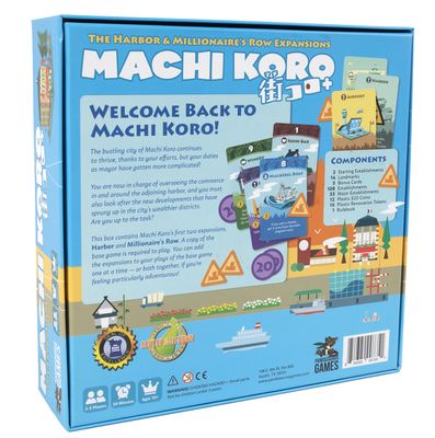 Machi Koro: The Harbor & Millionare's Row Expansions