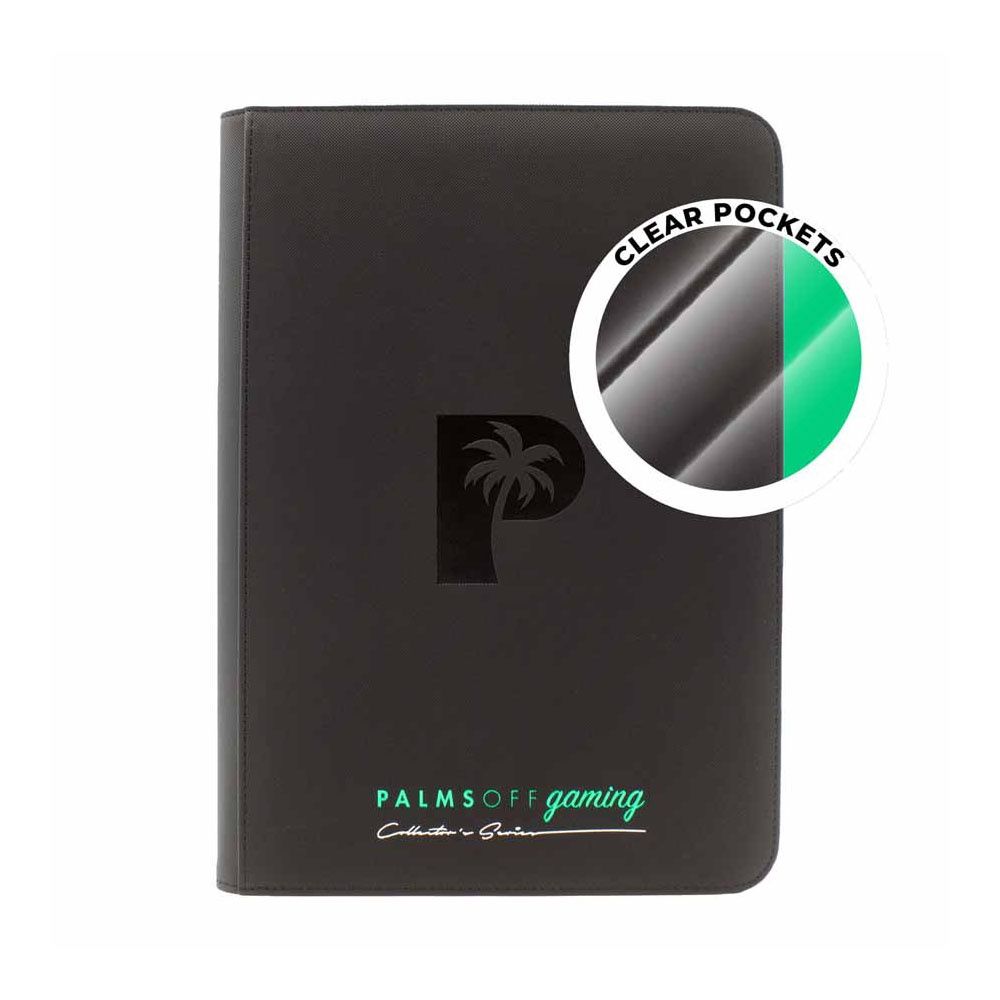Palms Off Collector’s Series Top Loader Zip Binder – Black
