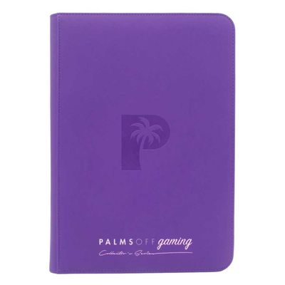 Palms Off Collector’s Series Top Loader Zip Binder – Purple