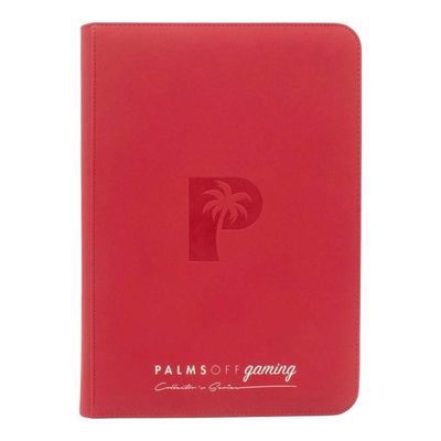 Palms Off Collector’s Series Top Loader Zip Binder – Red