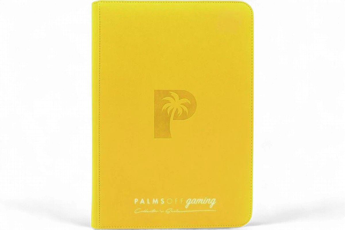 Palms Off Collector’s Series Top Loader Zip Binder – Yellow