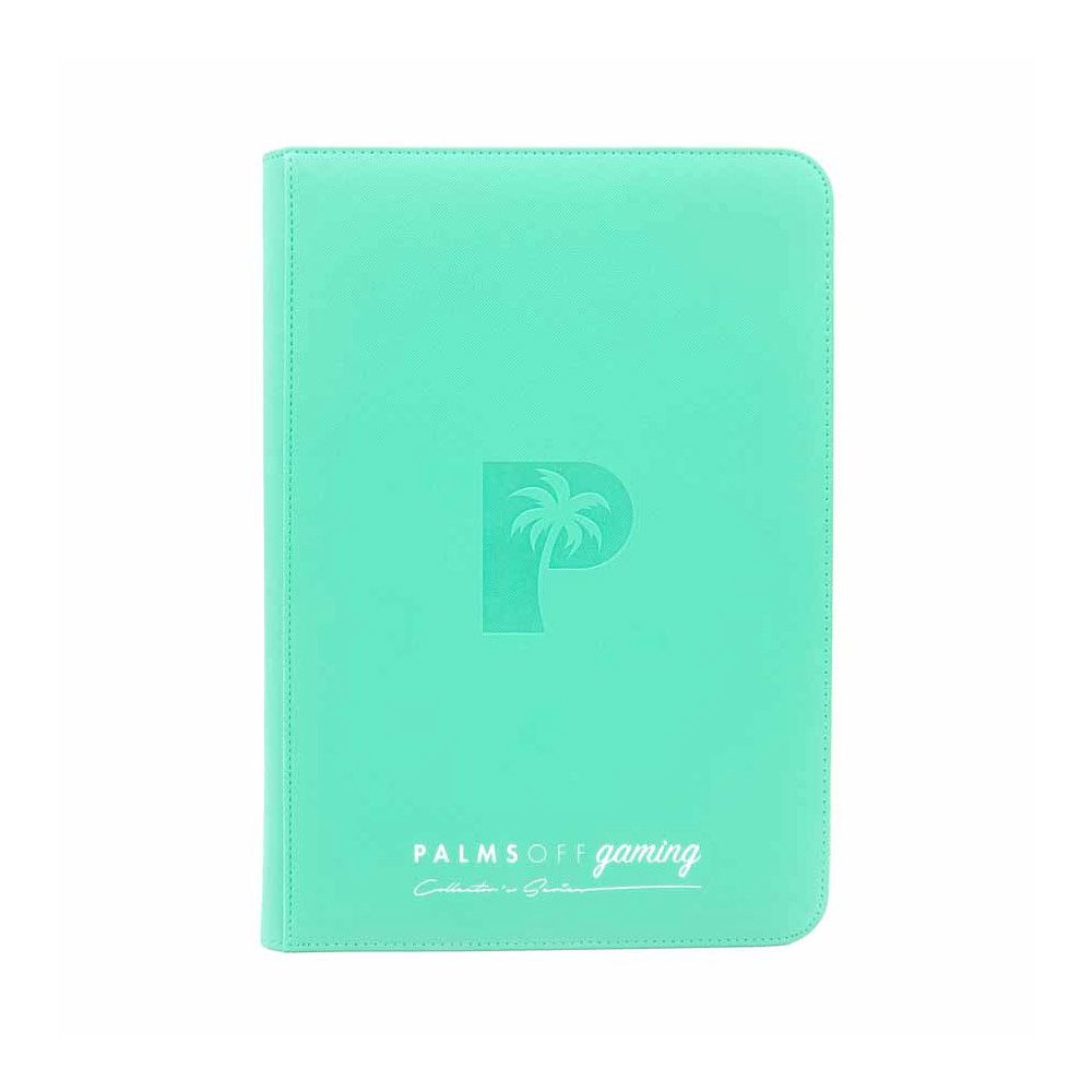 Palms Off Collector’s Series Top Loader Zip Binder – Turquoise