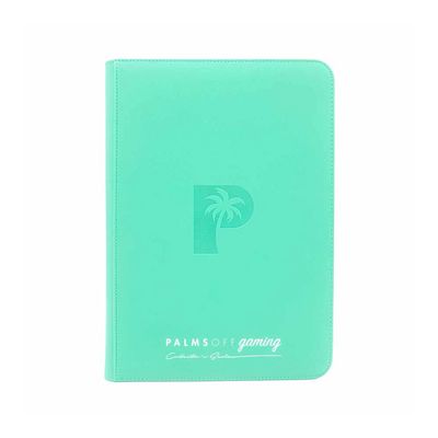Palms Off Collector’s Series Top Loader Zip Binder – Turquoise