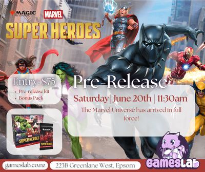 Magic The Gathering: Marvel Super Heroes Prerelease at Games Lab