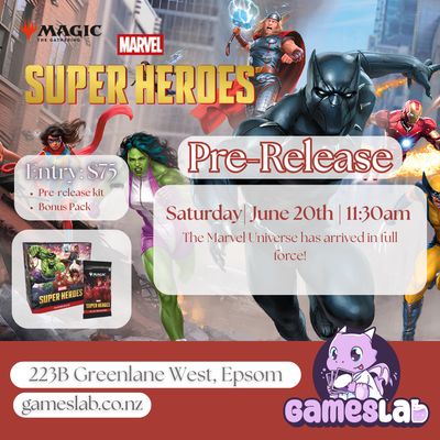 Magic The Gathering: Marvel Super Heroes Prerelease at Games Lab