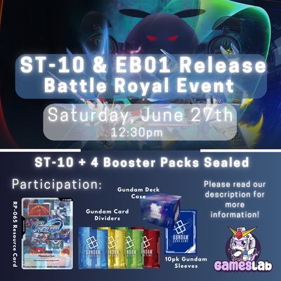 G Generation ST-10 &amp; EB01 Battle Royal Release Event