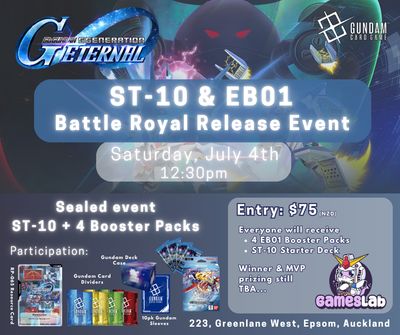 G Generation ST-10 & EB01 Battle Royal Release Event