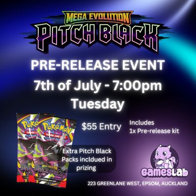 Pokemon TCG : Pitch Black - Pre-Release Event