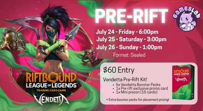 Vendetta Pre-rift Events (24/07, 25/07, 26/07)