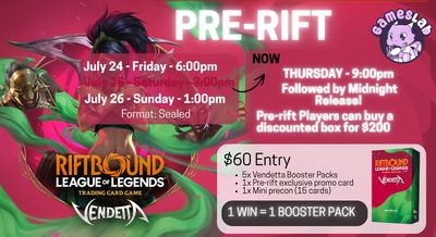 Vendetta Pre-rift Events (24/07, 25/07, 26/07)