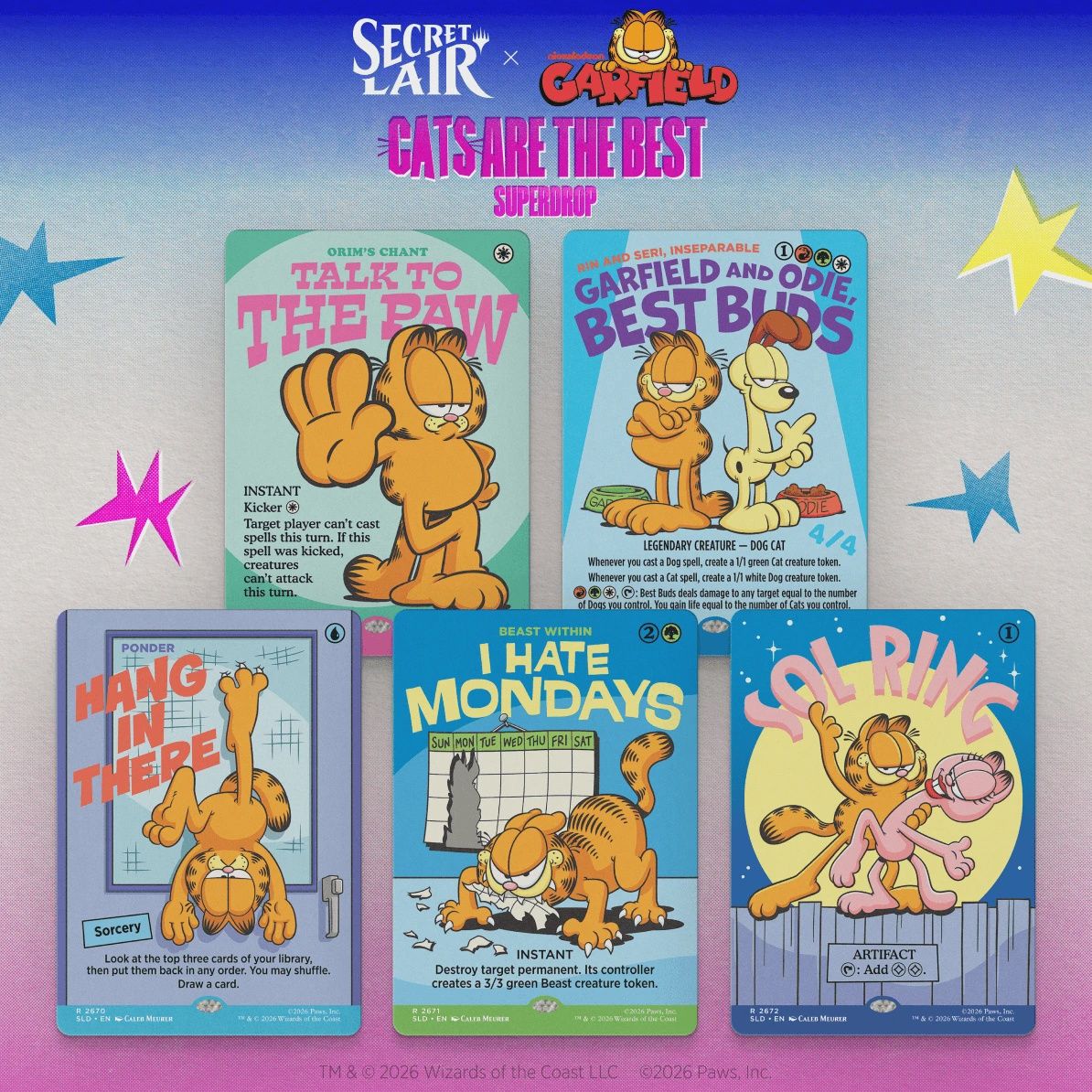Secret Lair x Garfield: Motivationally Challenged​