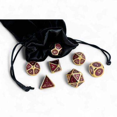 Fanroll: Large Velvet Dice Bag: Black w/ Black Satin
