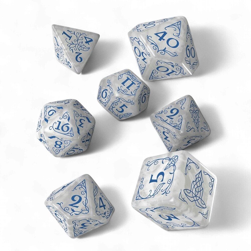 Q Workshop - The Lord of the Rings: Rivendell Dice Set - Stone
