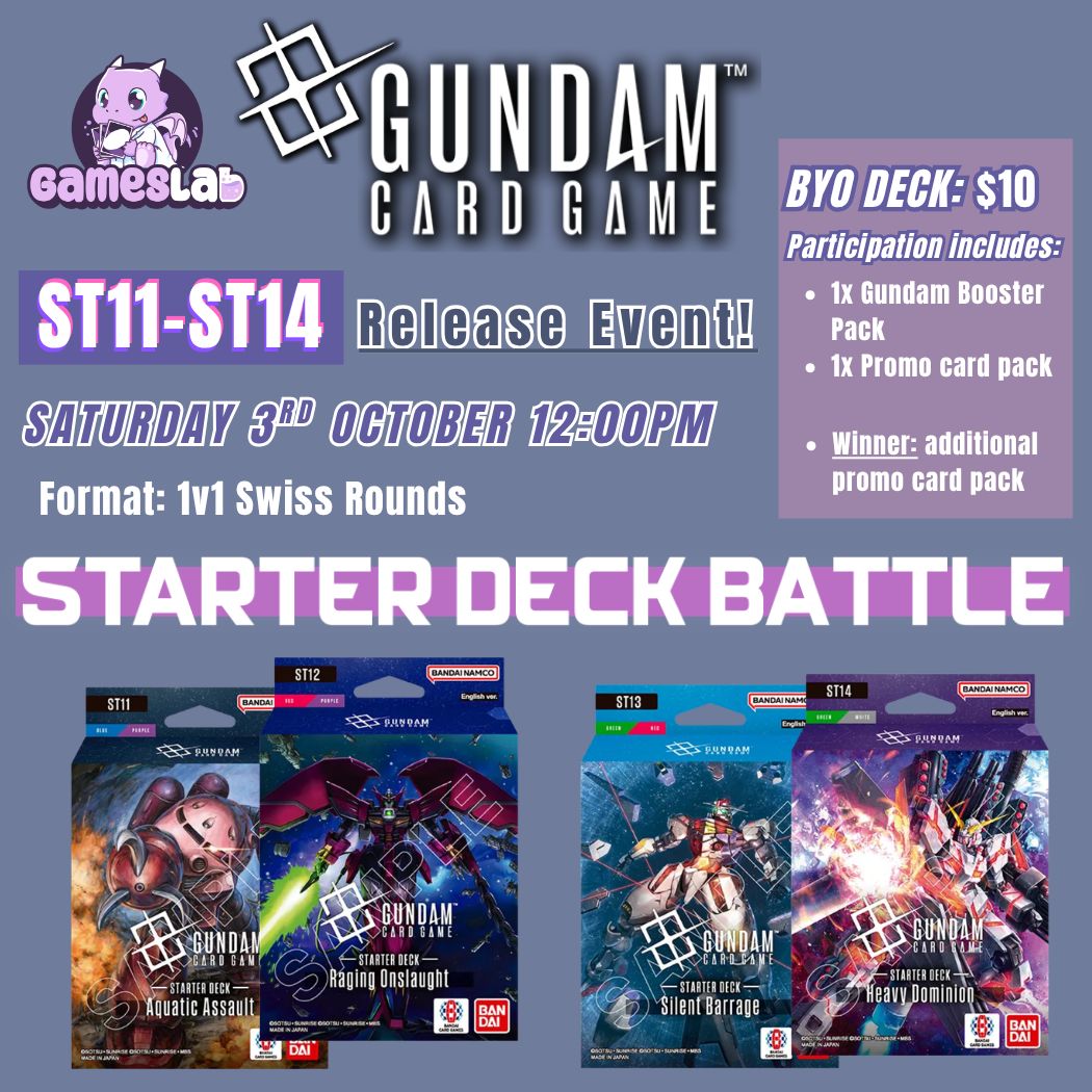Gundam ST11-ST14 Starter Deck Event 2! (03/10)