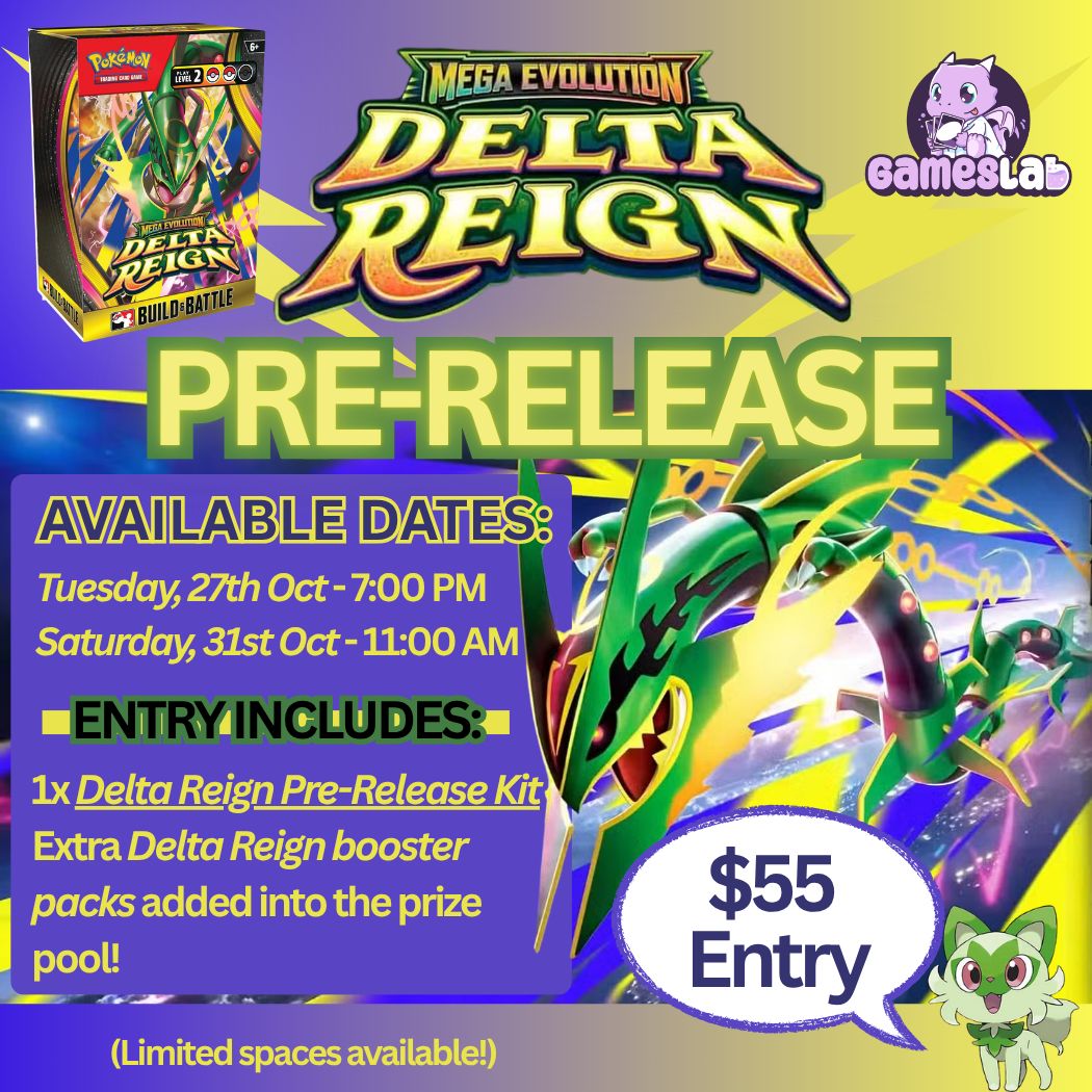Pokemon TCG: Delta Reign Pre-release Events (27/10, 31/10)