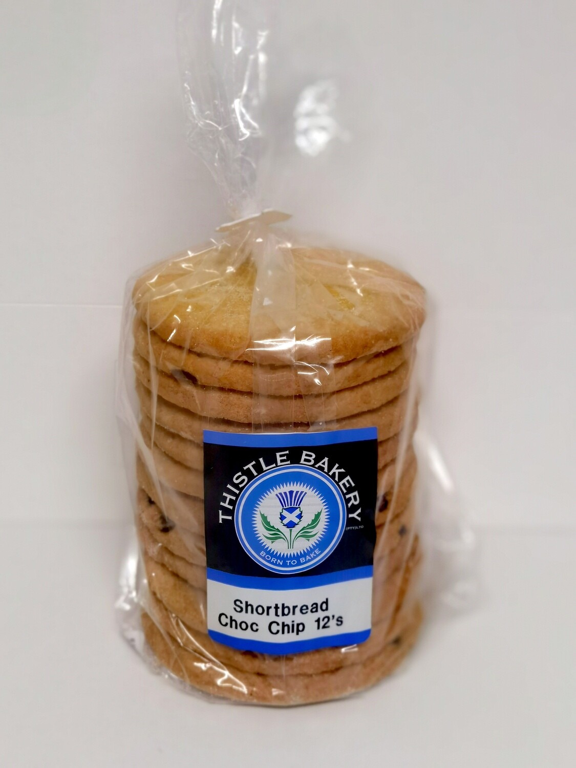 Choc Chip Shortbread Biscuits 12's