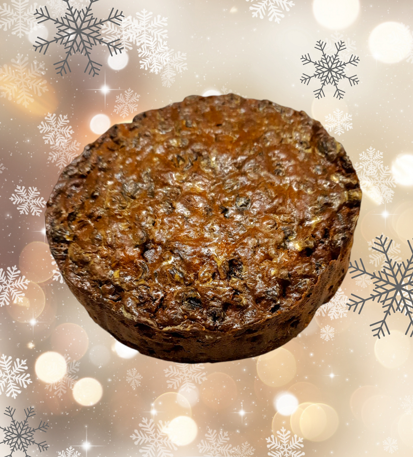 Round Fruit Cake Plain