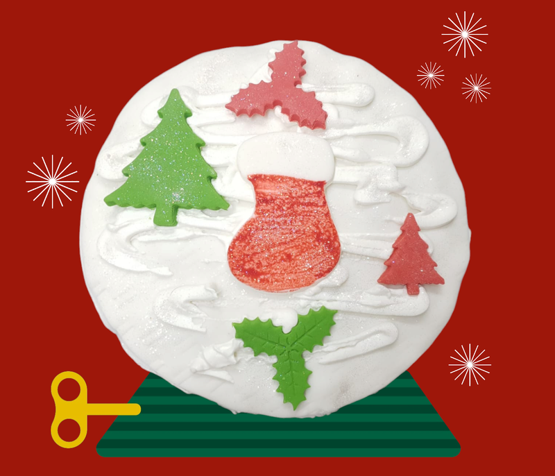 Round Fruit Cake Decorated