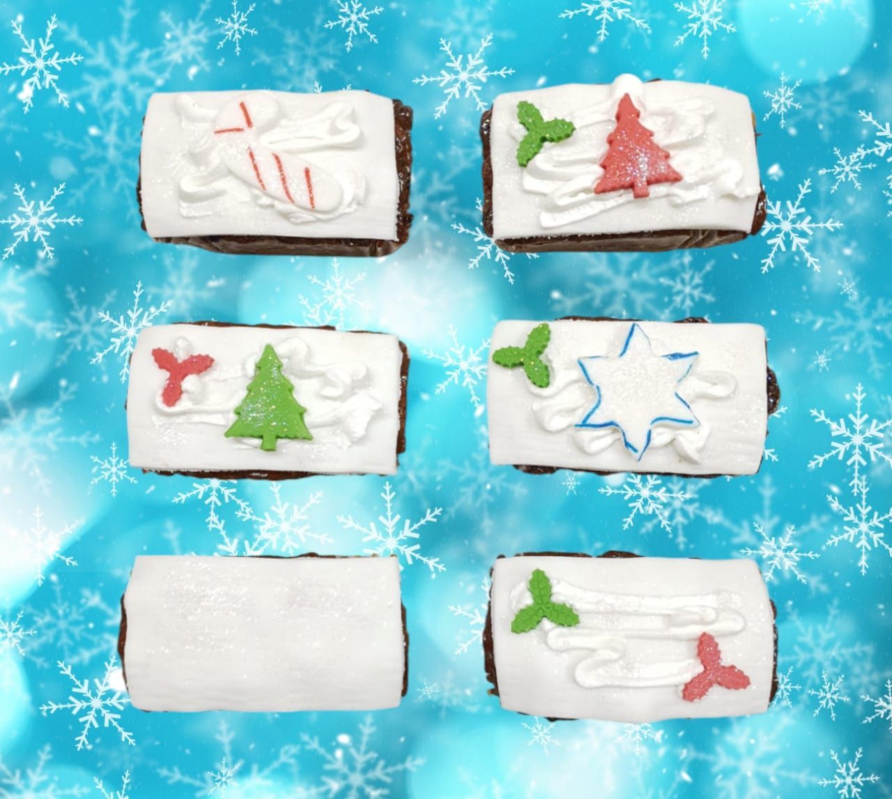 Christmas Mini Fruit Loaf Iced