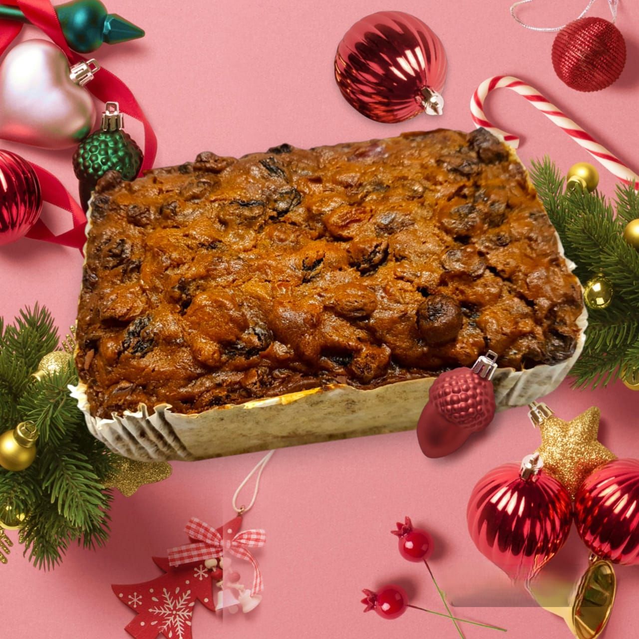 Christmas Fruit Loaf Plain