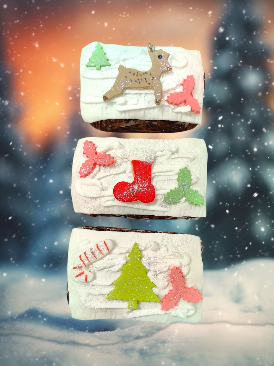 Christmas Fruit Loaf Decorated