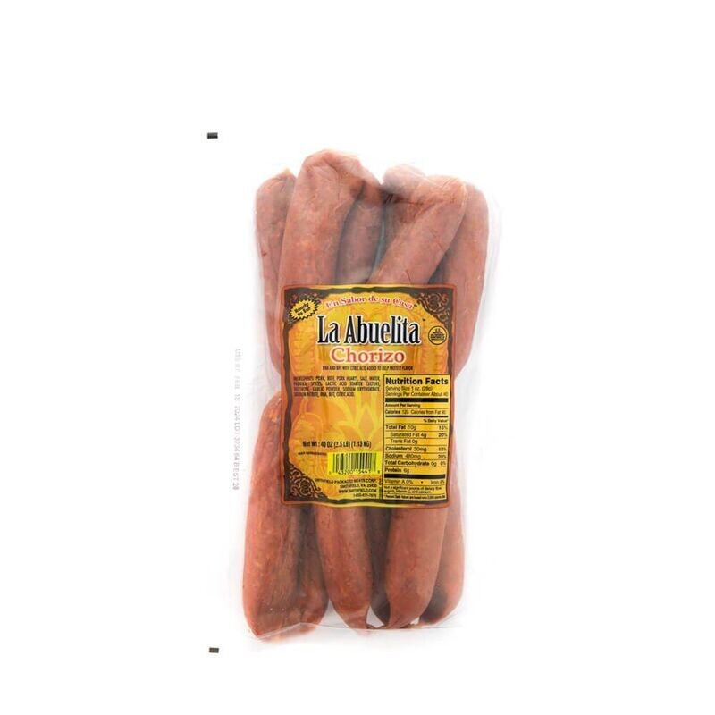 2.5 lbs Chorizo La Abuelita
