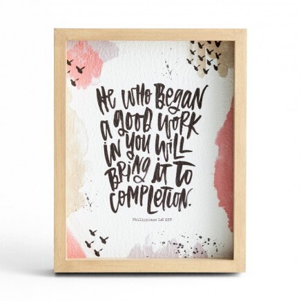 He Who Began A Good Work - Framed Wall Art (Katygirl Designs)