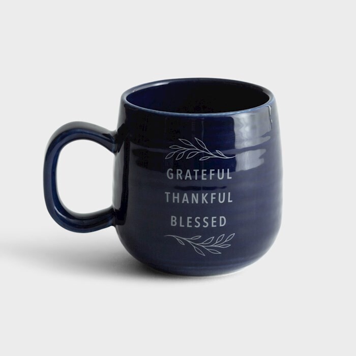 J3876 Grateful Thankful Blessed - Ceramic Mug