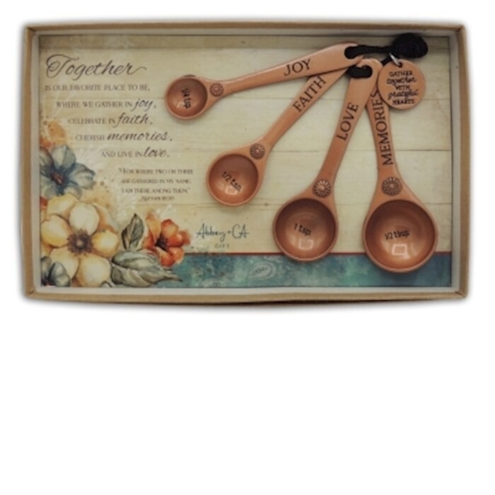 MSS104 Copper Gather Together Measure Spoon Set Box of 4