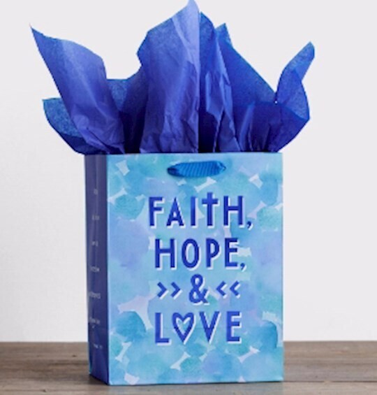 91600-Gift Bags-Faith, Hope, Love-Medium