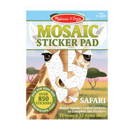 30160-Mosaic Sticker Pad - Safari Animals