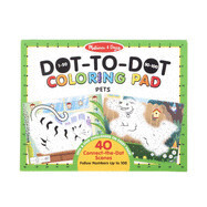 123 Dot-to-Dot Coloring Pads - Pets