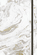 Journal-White Marble With Band