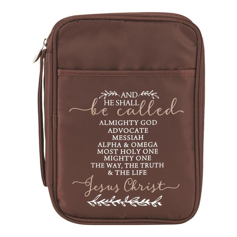 BCV-L104 Large Bible Case Brown He Shall Be Called