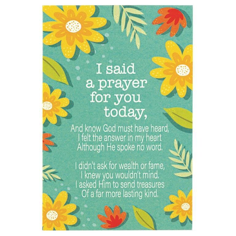 IBB-162-I Said a Prayer for You Today - Pass It On Card