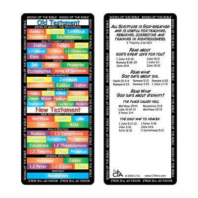 BBK9BK Books of the Bible Bookmark