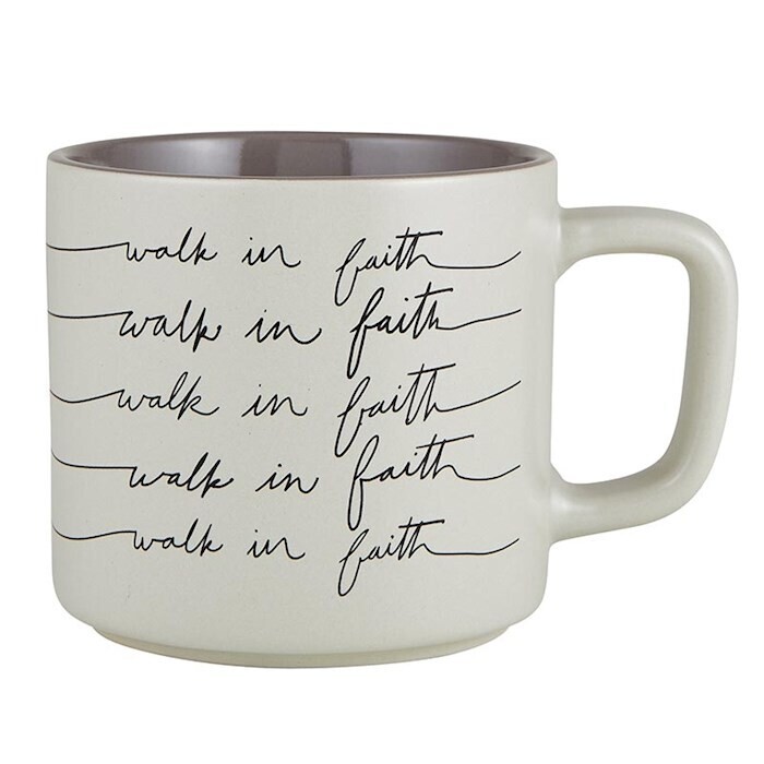 STACKABLE MUG-WALK IN FAITH (14 OZ)